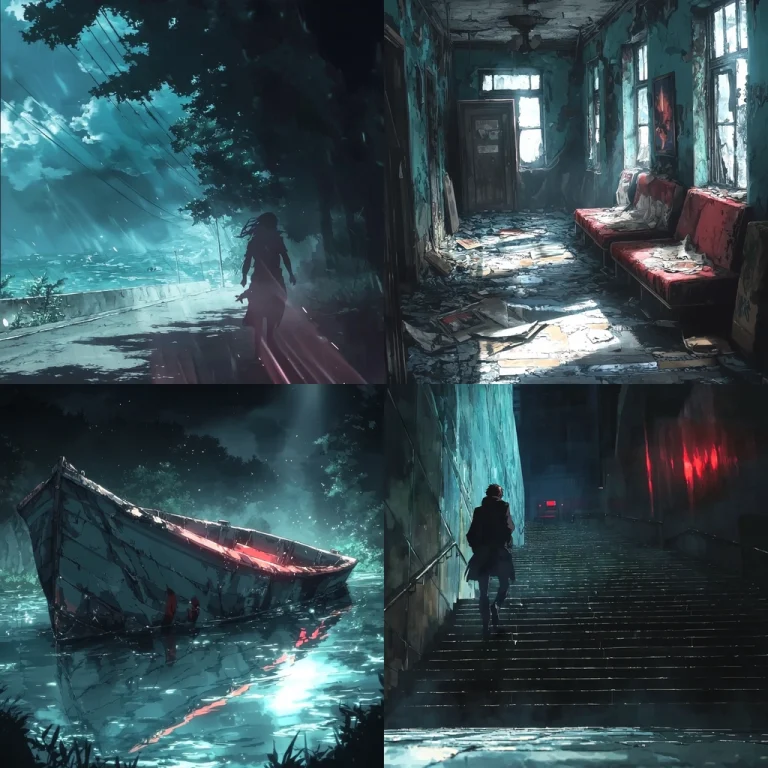 Dimensional Light Effects with Blue - Midjourney style sref code