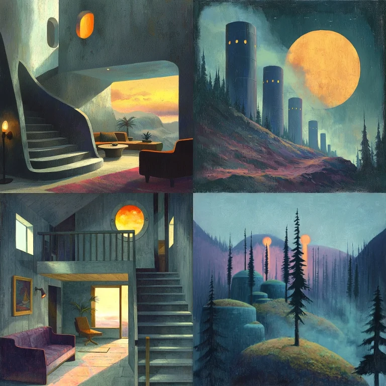 Moody Blue Lighting - Midjourney style sref code