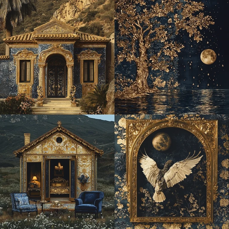Gilded Baroque Nightscape - Midjourney style sref code