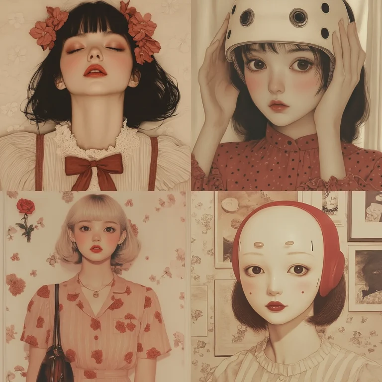 Sepia-Toned Gentle Portraiture - Midjourney style sref code