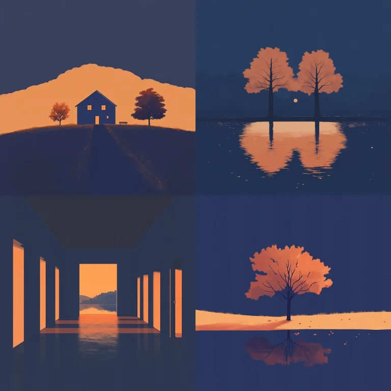 Bold Contrast Twilight Silhouette - Midjourney style sref code