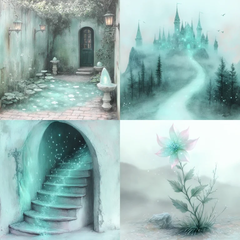 Mint Glow Fantasy - Midjourney style sref code