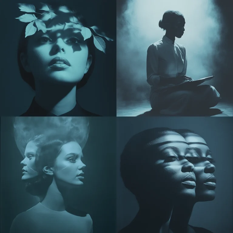 Dark Blue Atmospheric Lighting - Midjourney style sref code