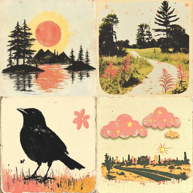 Muted Retro Texture - Midjourney style sref code