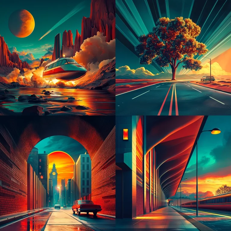 Vivid Lighting with Contrasting Hues - Midjourney style sref code