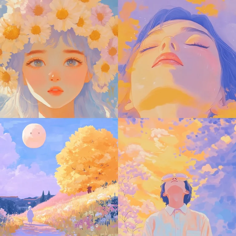 Pastel Dreamscape with Vibrant Hues - Midjourney style sref code