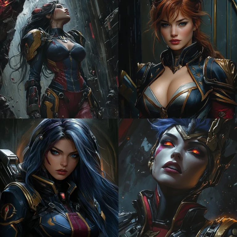 Futuristic Metallic Armor Illustration - Midjourney style sref code