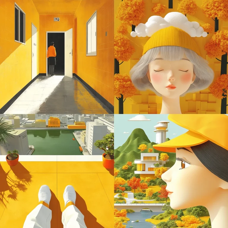 Bright Warm Minimalist Geometry - Midjourney style sref code