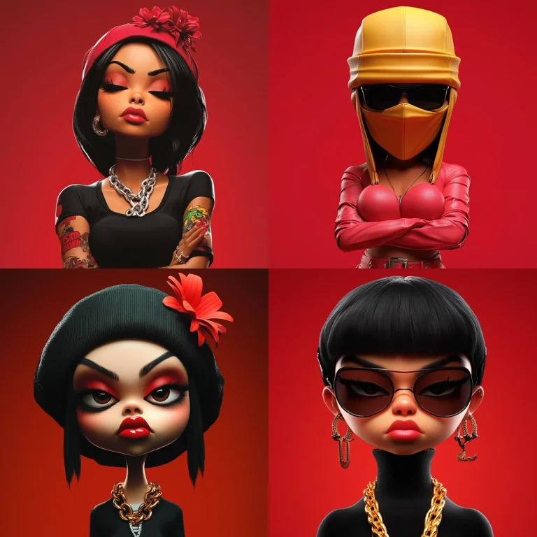 Bold Red Portraits - Midjourney style sref code