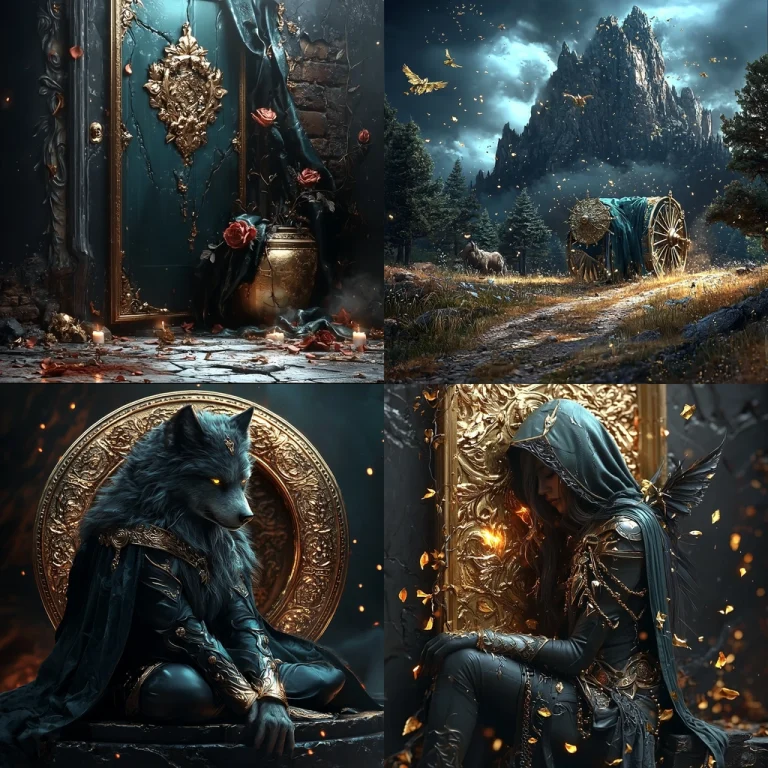 Golden Illuminated Realism - Midjourney style sref code