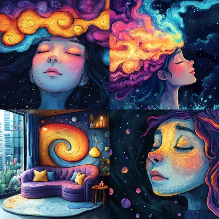 Vibrant Swirling Colorscape - Midjourney style sref code