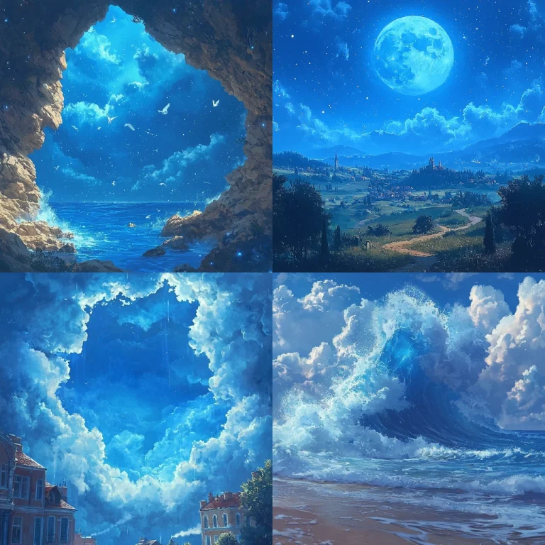 Deep Blue Atmospheric Realism - Midjourney style sref code