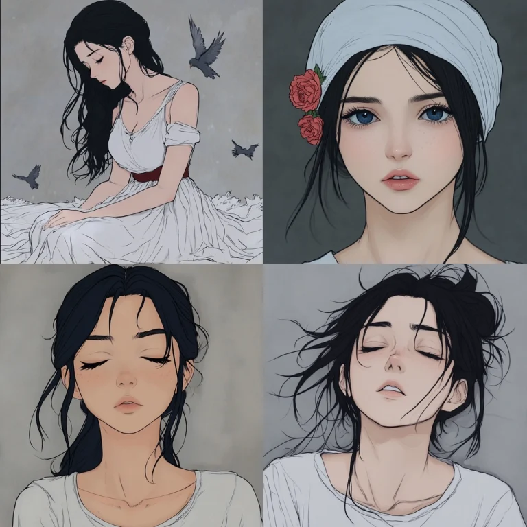 Muted Gray Ink Lines - Midjourney style sref code