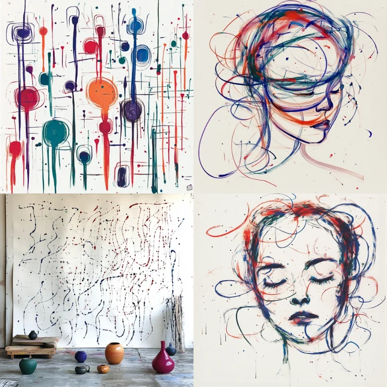 Vibrant Dripped Abstracts - Midjourney style sref code