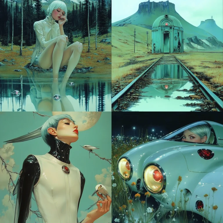 Pastel Realism with Reflective Depth - Midjourney style sref code