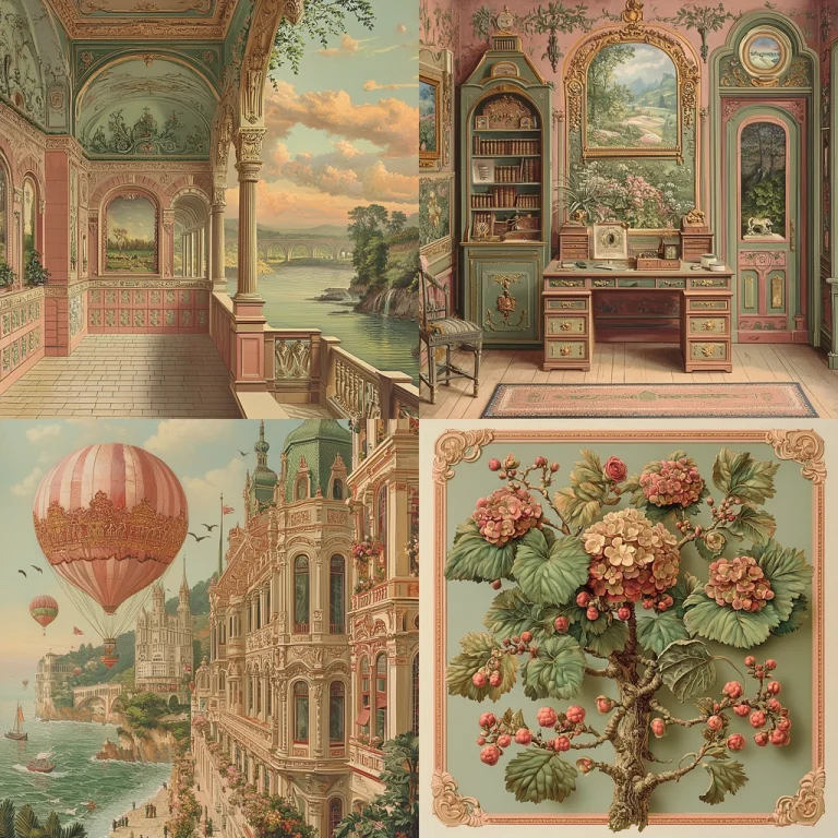 Pastel Architectural Detailing - Midjourney style sref code