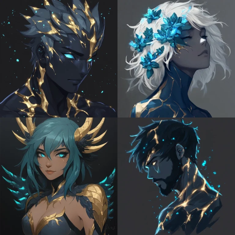 Metallic Blue Fusion - Midjourney style sref code