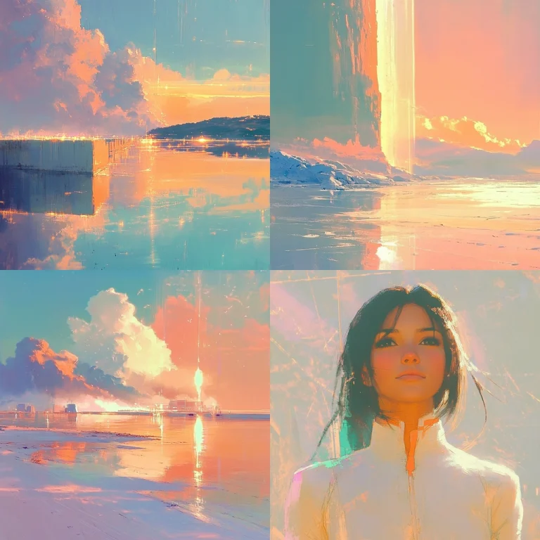 Soft Pastel Reflections - Midjourney style sref code