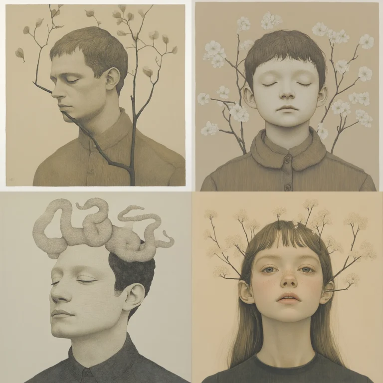 Sepia Ink with Detailed Linework - Midjourney style sref code