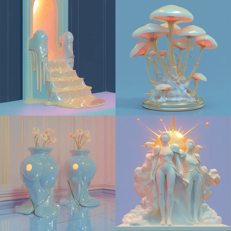 Glazed Pastel Luminosity - Midjourney style sref code