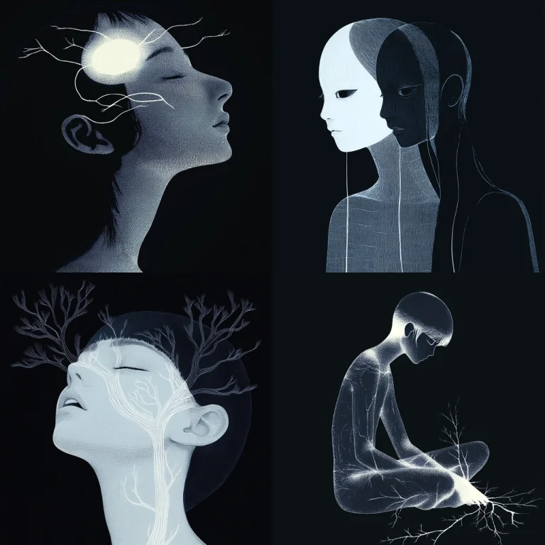 Luminous Dark Lines - Midjourney style sref code