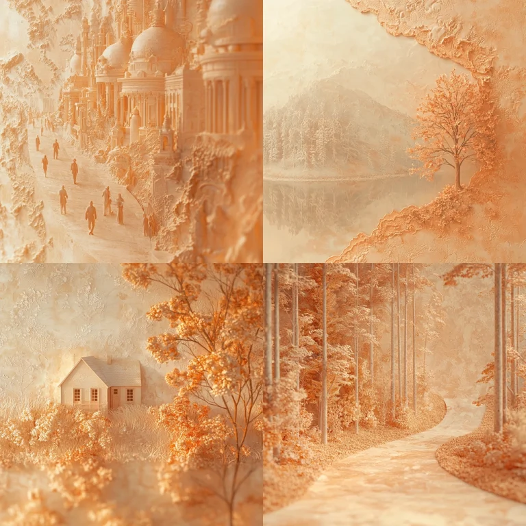 Monochrome Warm Tone Texture - Midjourney style sref code