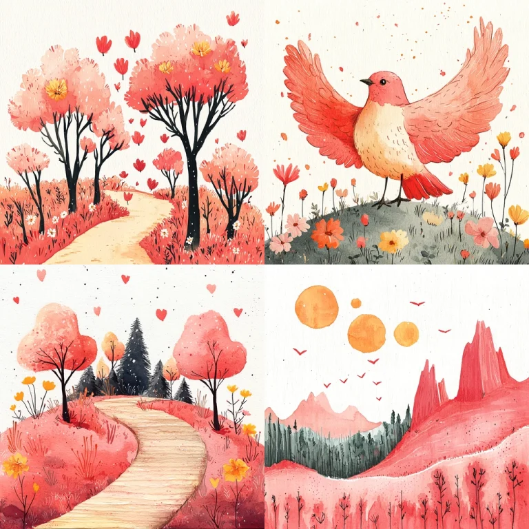 Vibrant Warm Minimalist - Midjourney style sref code