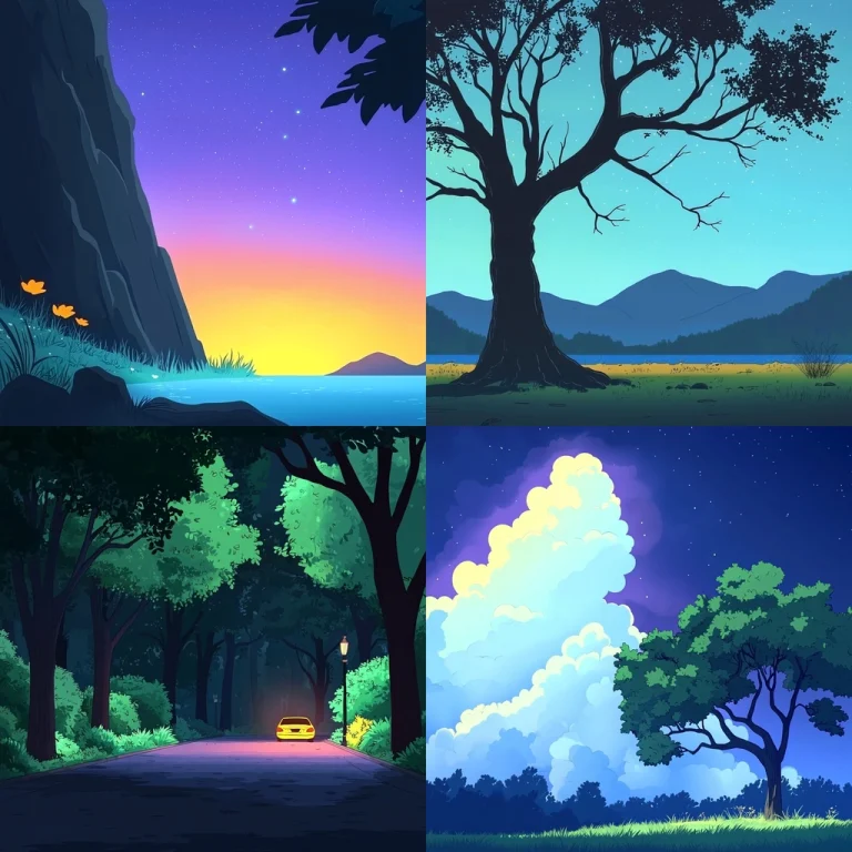 Vibrant Twilight Illustrative - Midjourney style sref code