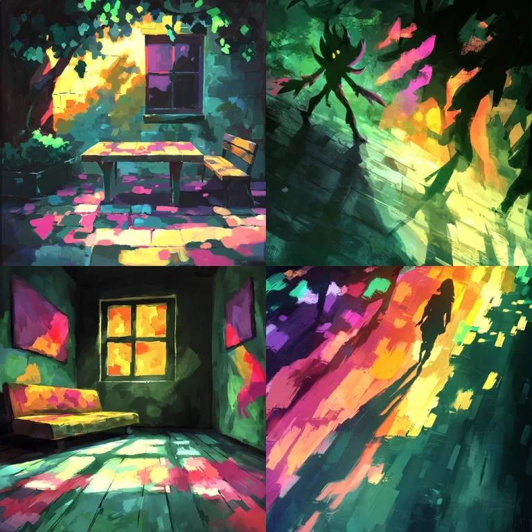 Vivid Light and Shadow Play - Midjourney style sref code