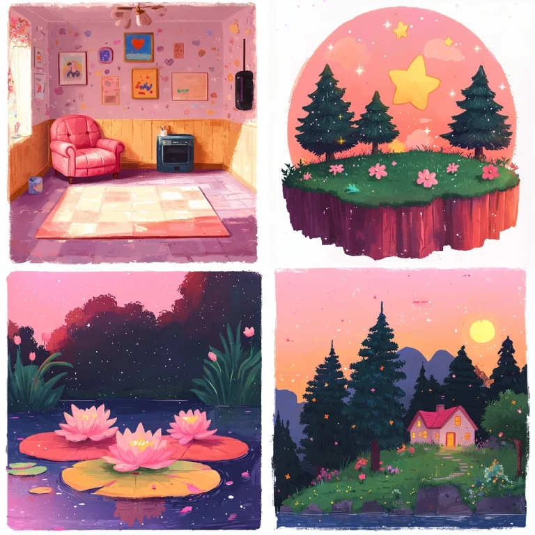 Dreamlike Pastel Vignettes - Midjourney style sref code