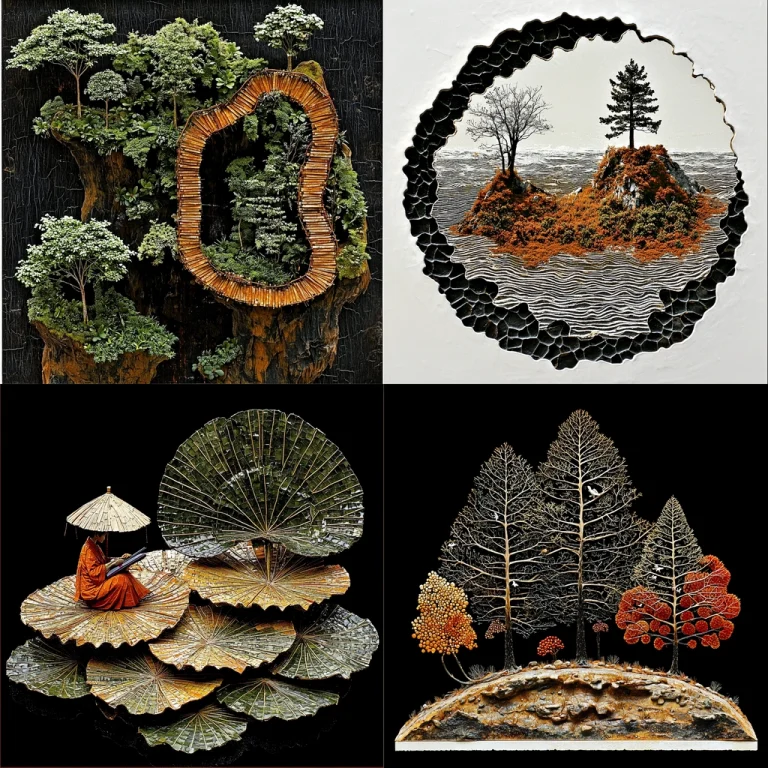 Intricate Nature Texturing - Midjourney style sref code