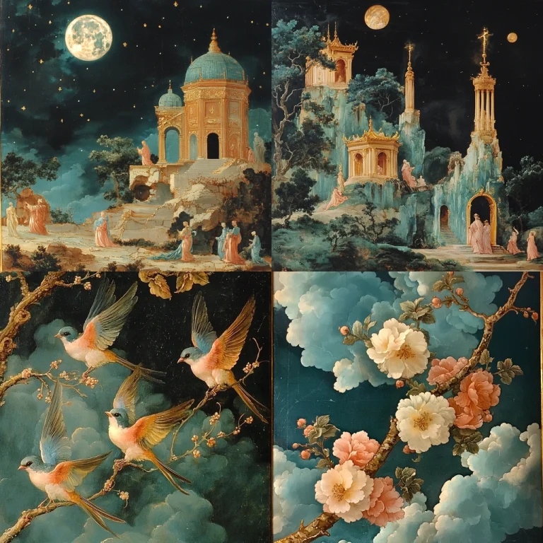 Moonlit Neo-Classical Fantasy - Midjourney style sref code