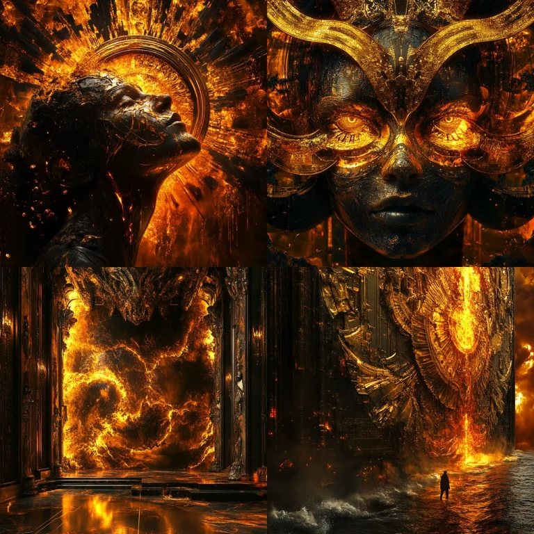 Radiant Fire Illumination - Midjourney style sref code