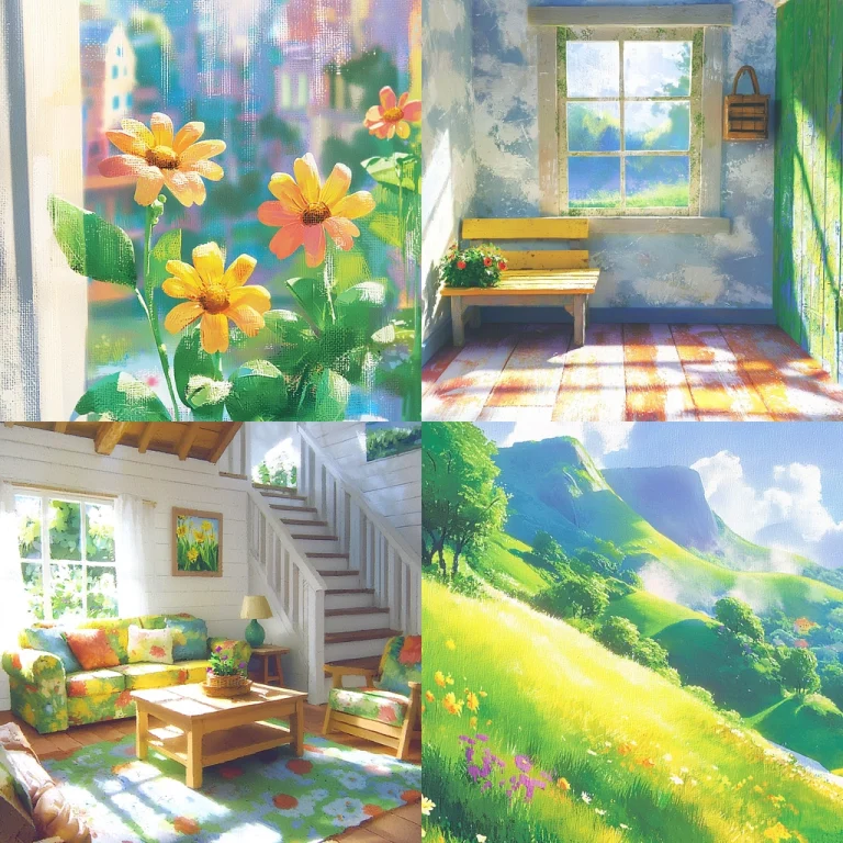 Sunlit Pastel Harmony - Midjourney style sref code