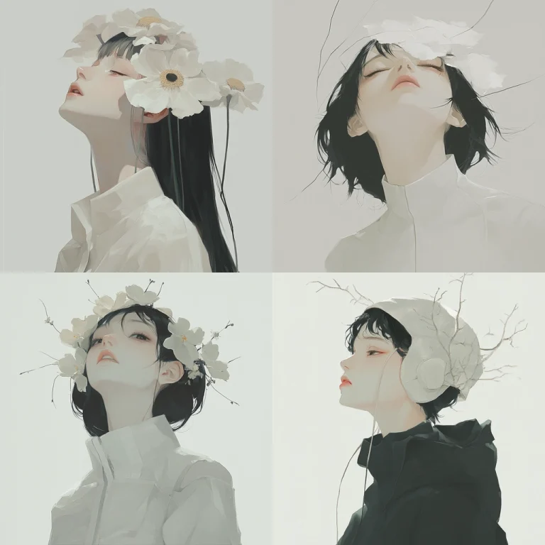 Floral Soft Light Portraits - Midjourney style sref code