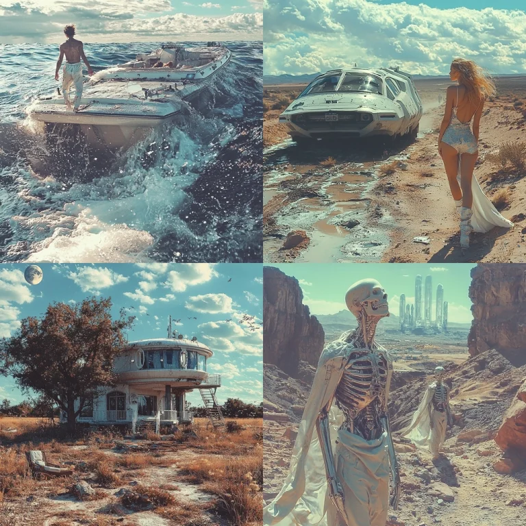 Retro Futuristic Cinematic Texture - Midjourney style sref code