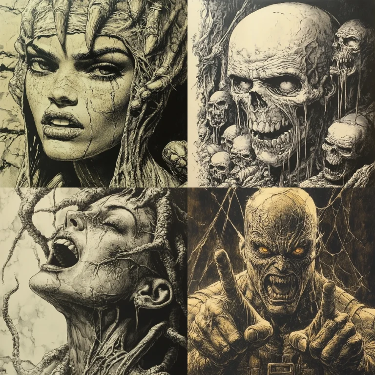 Monochrome Detailed Texture - Midjourney style sref code