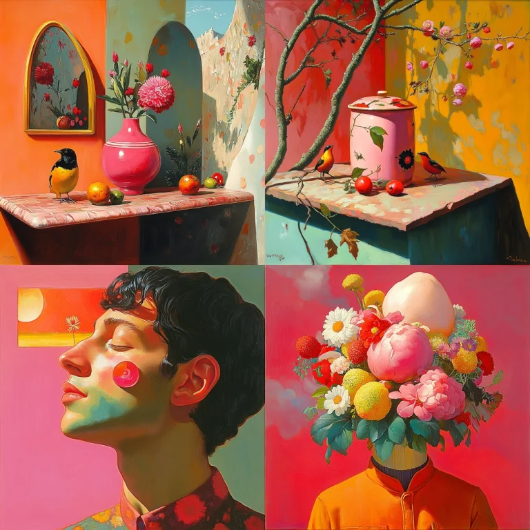 Vibrant Floral Realism - Midjourney style sref code