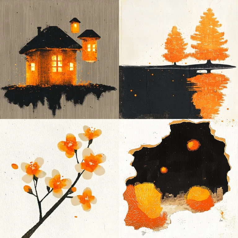 Warm Toned Gradient - Midjourney style sref code