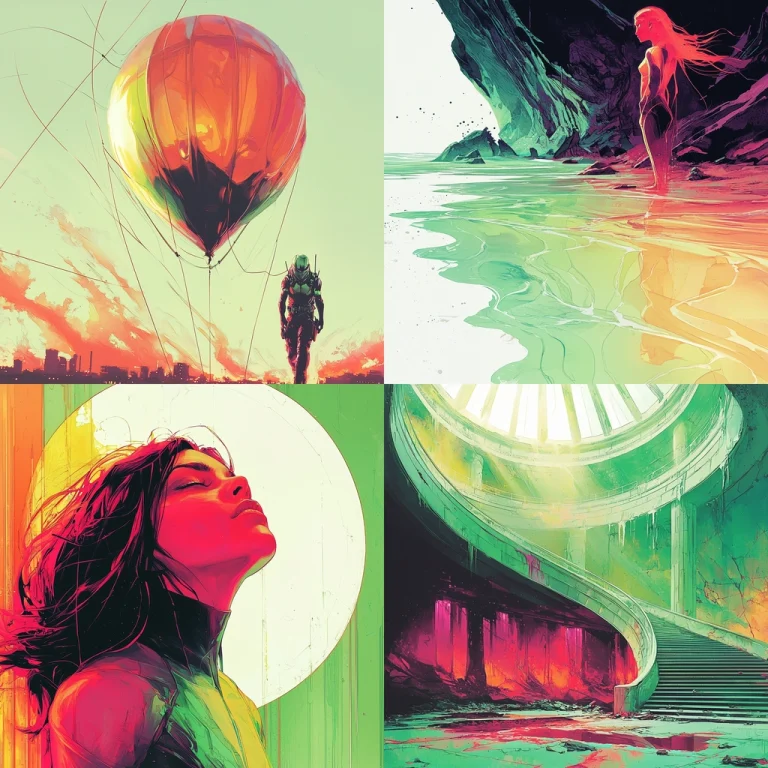 Vibrant Brushstroke Illumination - Midjourney style sref code