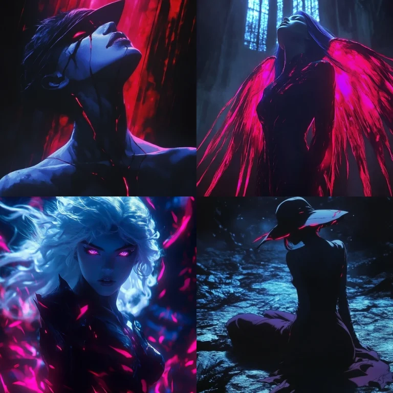 Neon Dark Mood - Midjourney style sref code