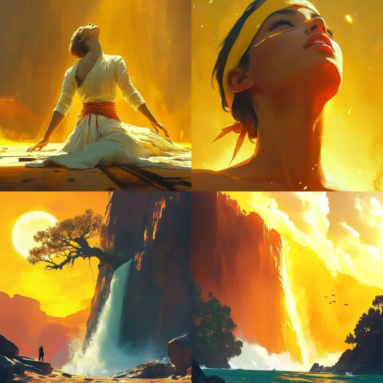 Warm Light Cascade - Midjourney style sref code