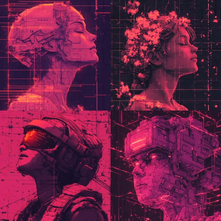 Neon Techno Surrealism - Midjourney style sref code