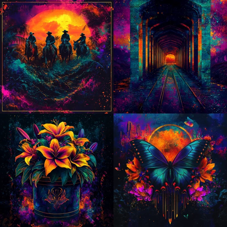 Neon Surrealist Vividness - Midjourney style sref code