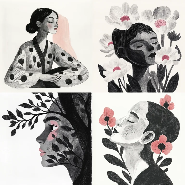 Muted Monochrome with Delicate Highlights - Midjourney style sref code