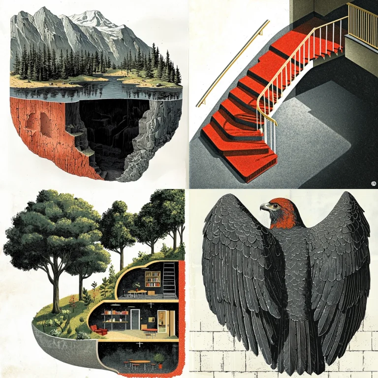 Dimensional Red Contrast - Midjourney style sref code
