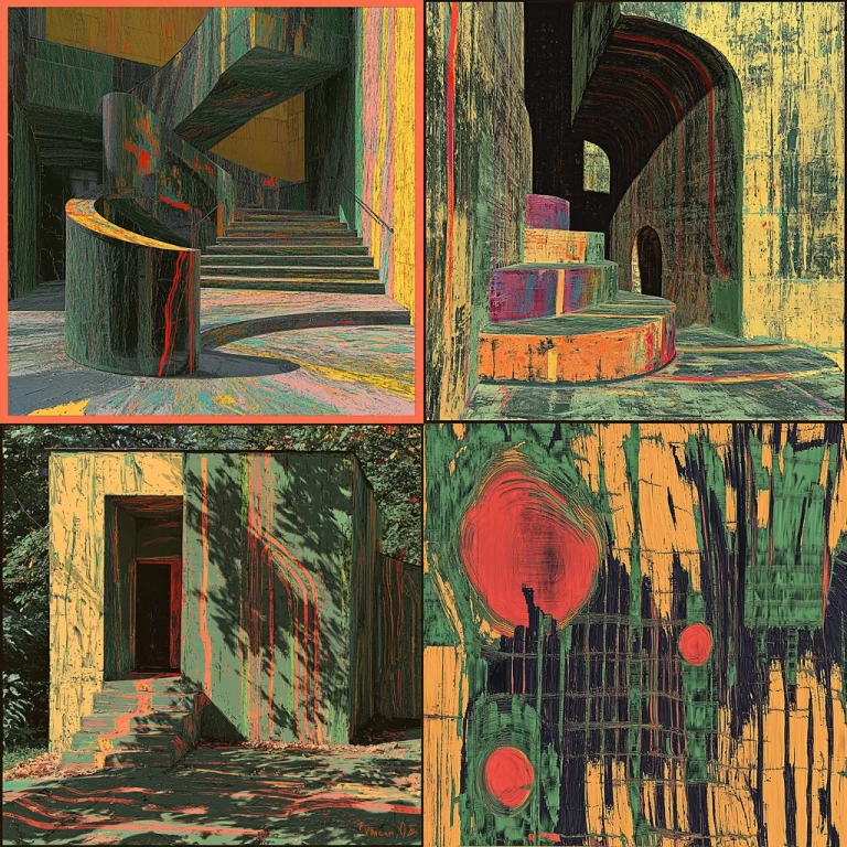 Distorted Architectural Impressions - Midjourney style sref code