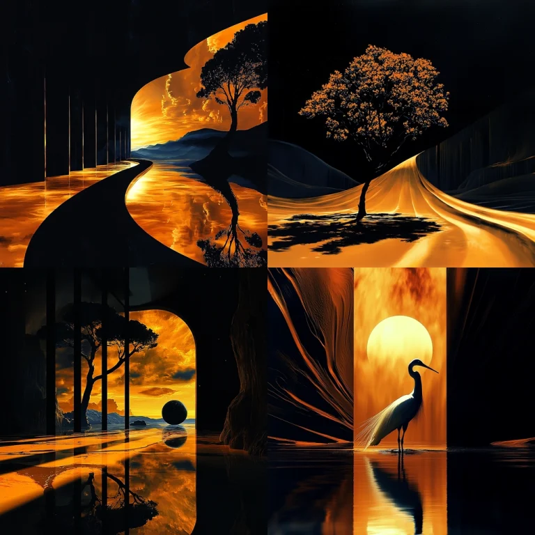 Luminous Silhouette Dynamics - Midjourney style sref code