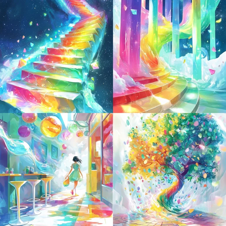 Vivid Rainbow Illumination - Midjourney style sref code