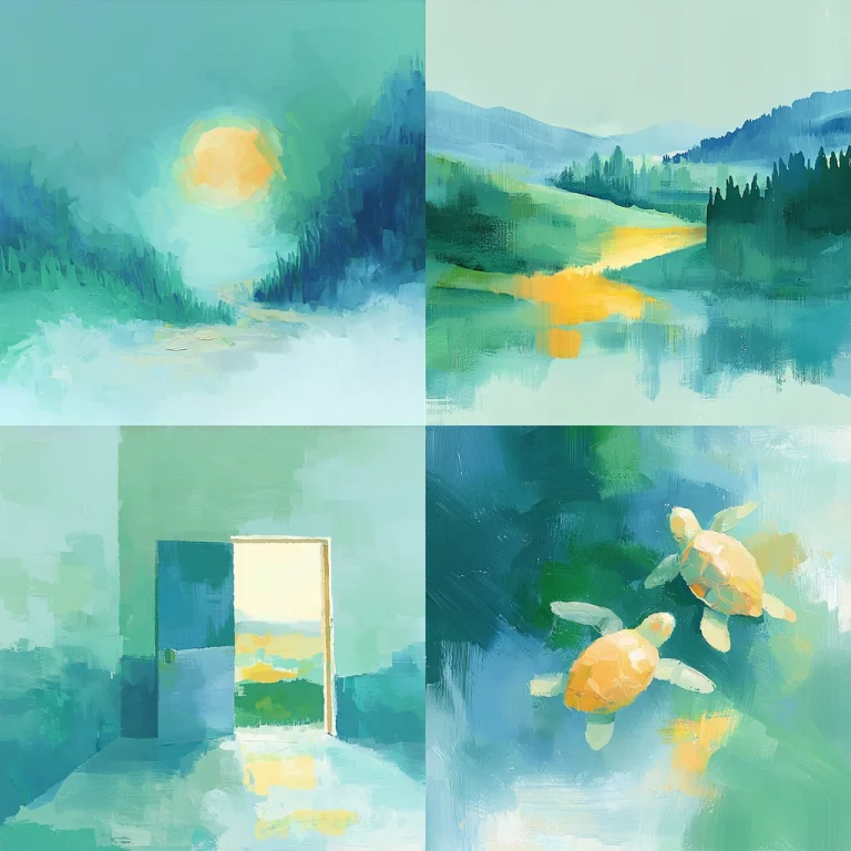 Cool Palette Light Transitions - Midjourney style sref code